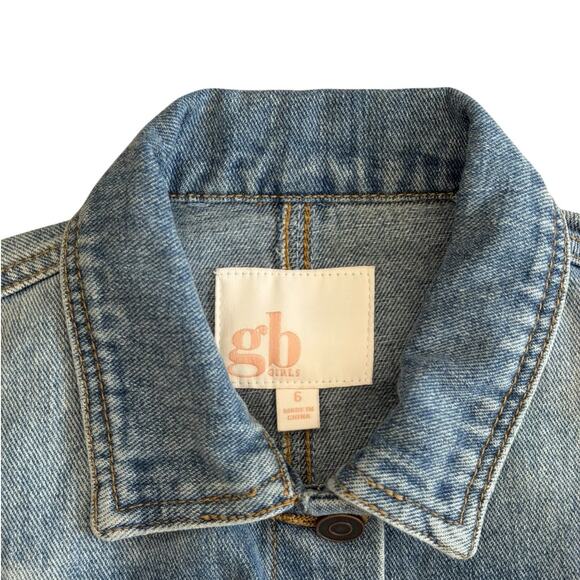 GB GIRLS Denim Jacket Size 6 - Picture 2 of 5